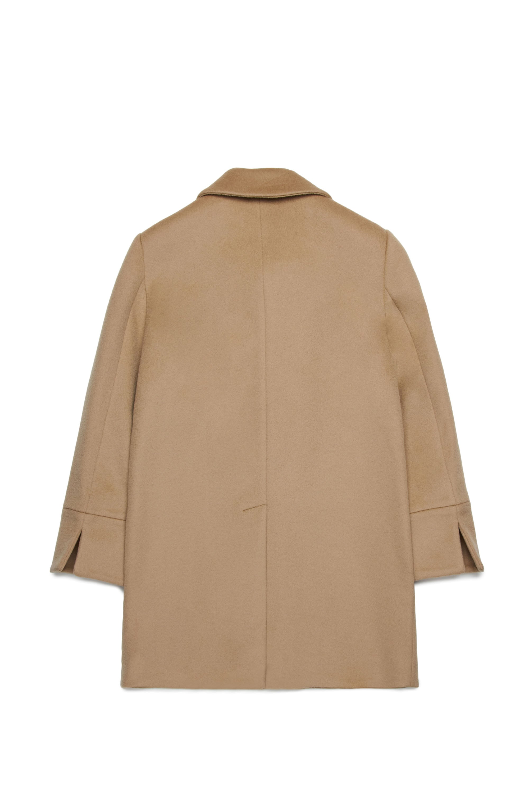 Wool button coat - Sesame