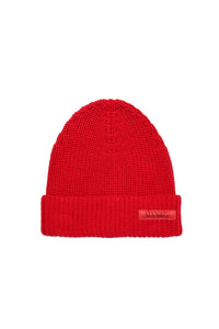 Beanie with wool logo - Goji Berry