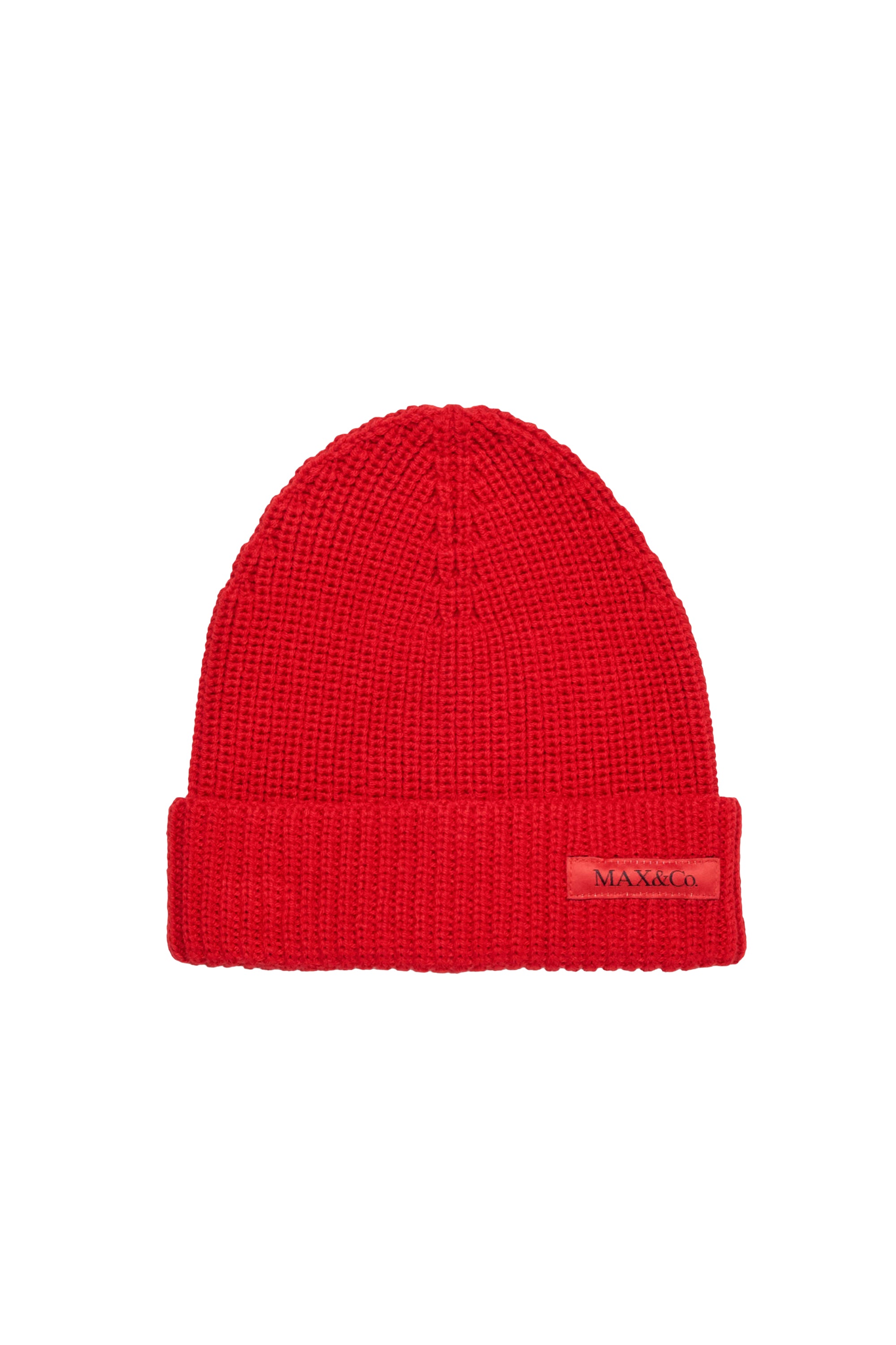 Beanie with wool logo - Goji Berry