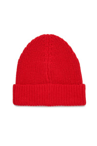 Beanie with wool logo - Goji Berry