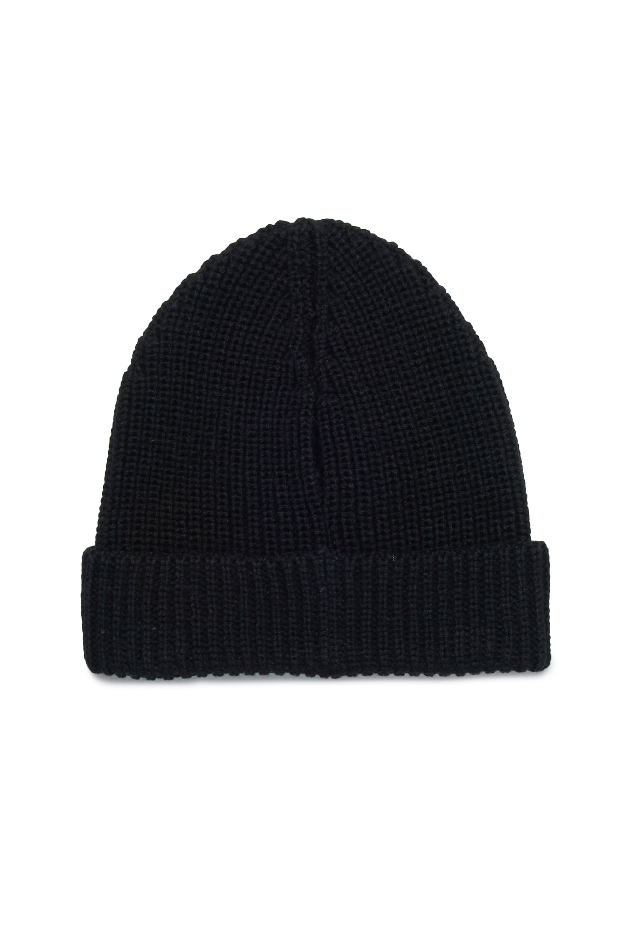 Wool logo hat - Black