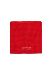 Neck warmer with wool logo - Goji Berry