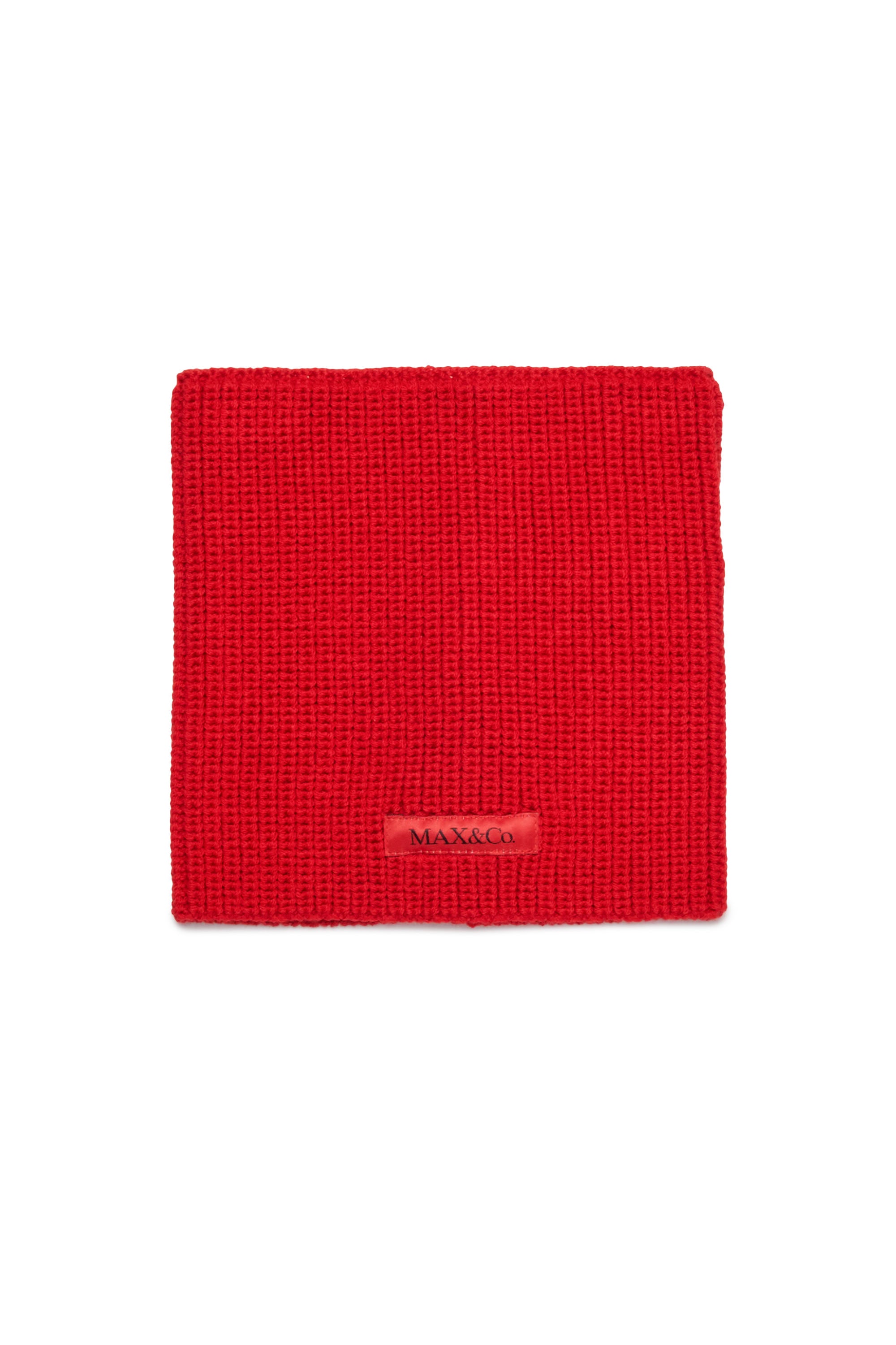 Neck warmer with wool logo - Goji Berry