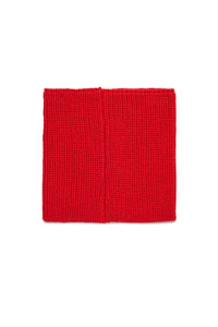 Neck warmer with wool logo - Goji Berry