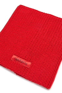 Neck warmer with wool logo - Goji Berry
