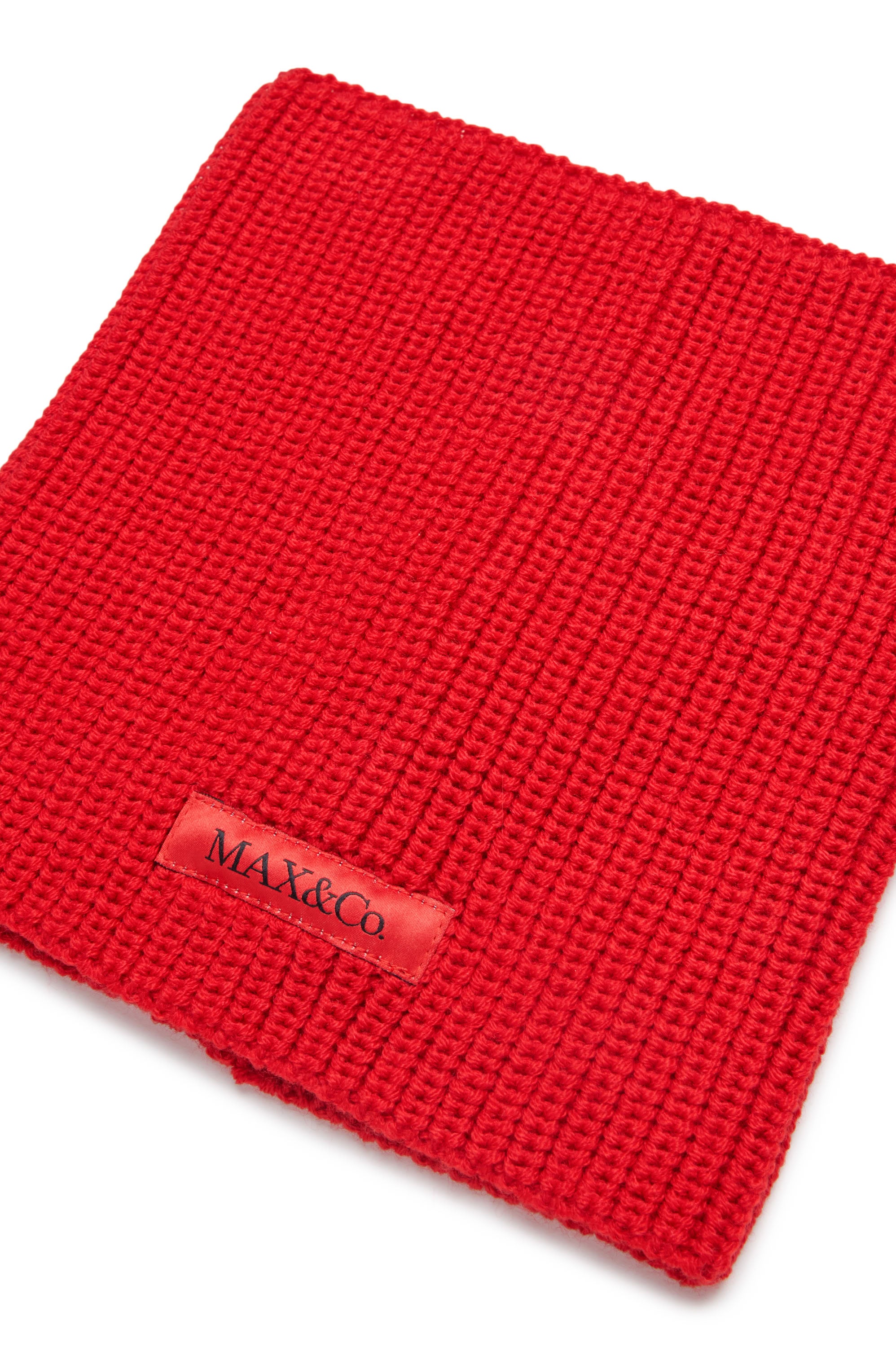 Neck warmer with wool logo - Goji Berry
