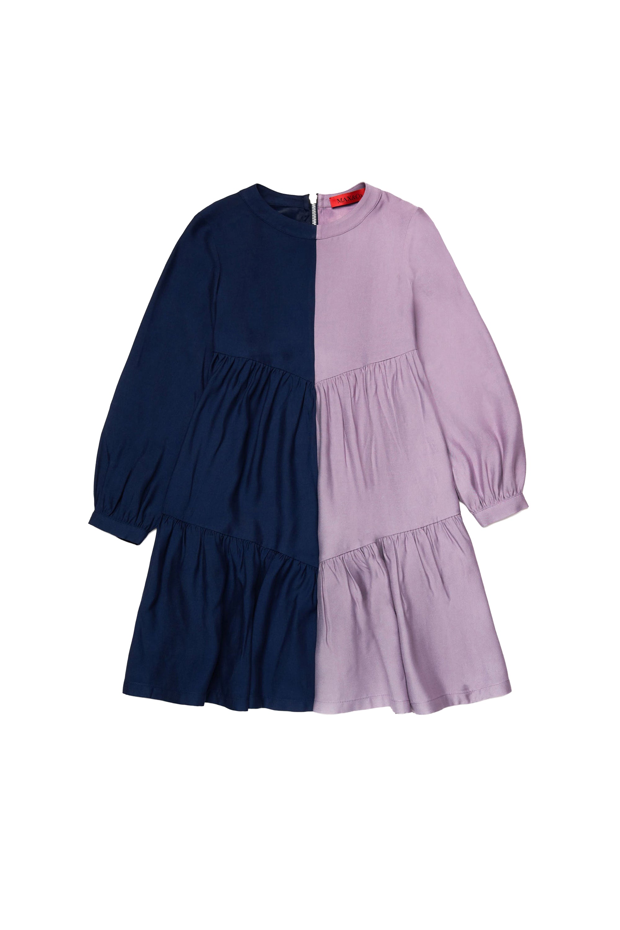 Dress with ruffles - Evening Blue