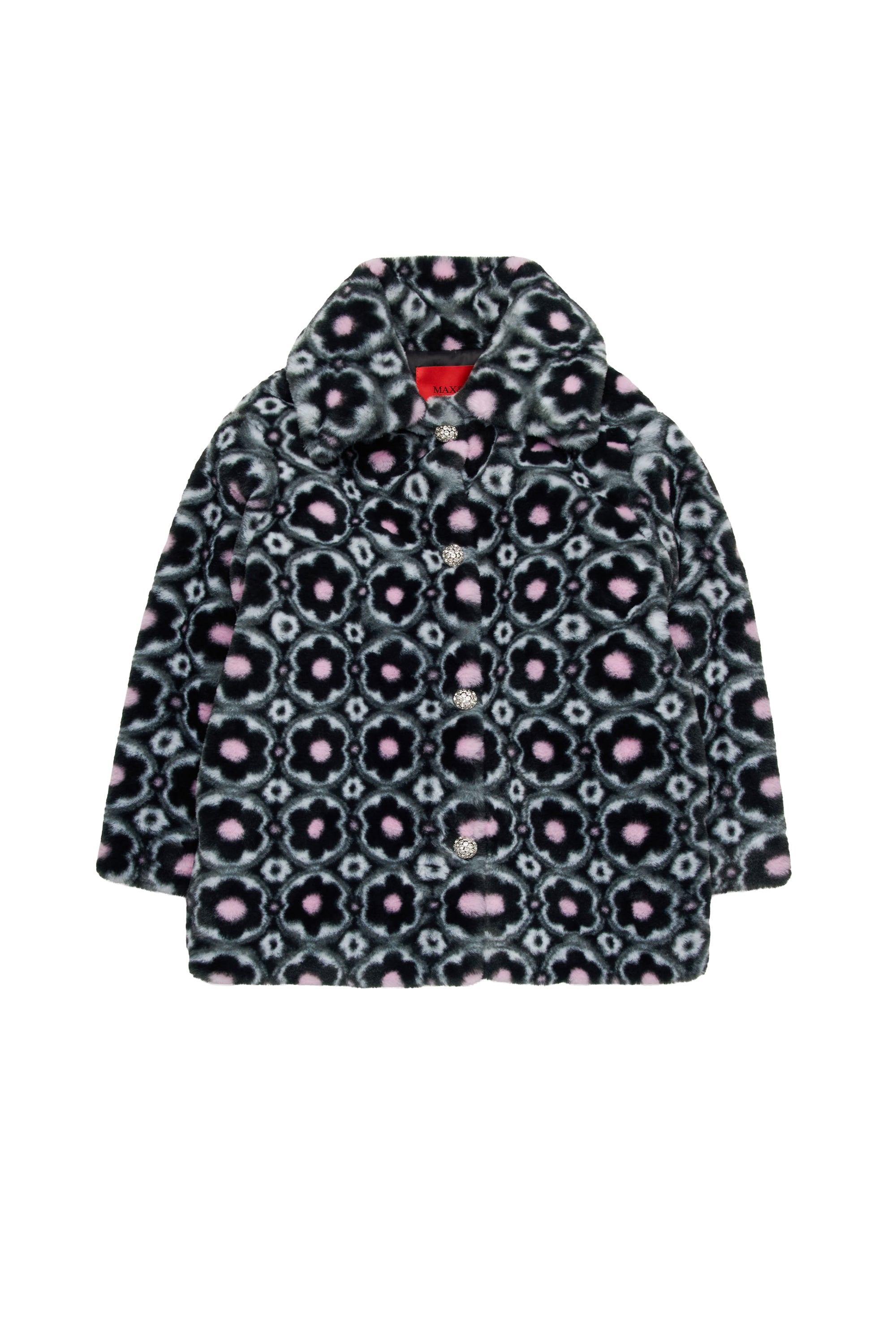 Printed coat - Black