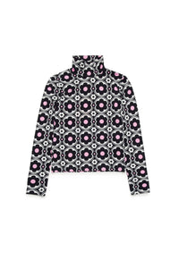 T-shirt à manches longues imprimé - Black