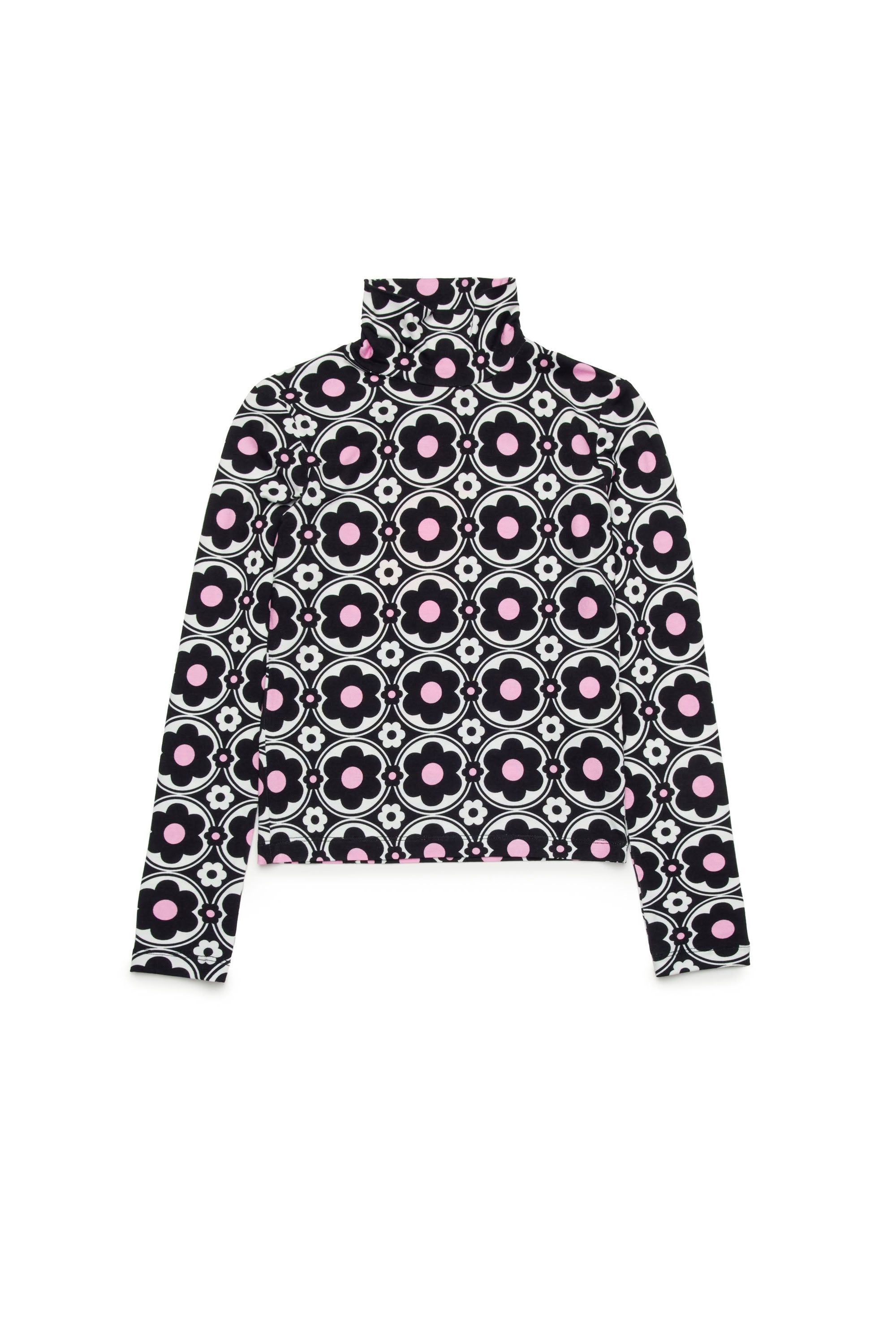T-shirt à manches longues imprimé - Black