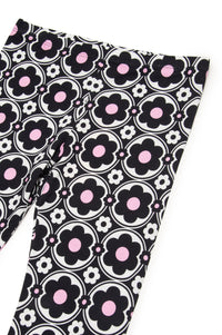 Printed leggings - Black