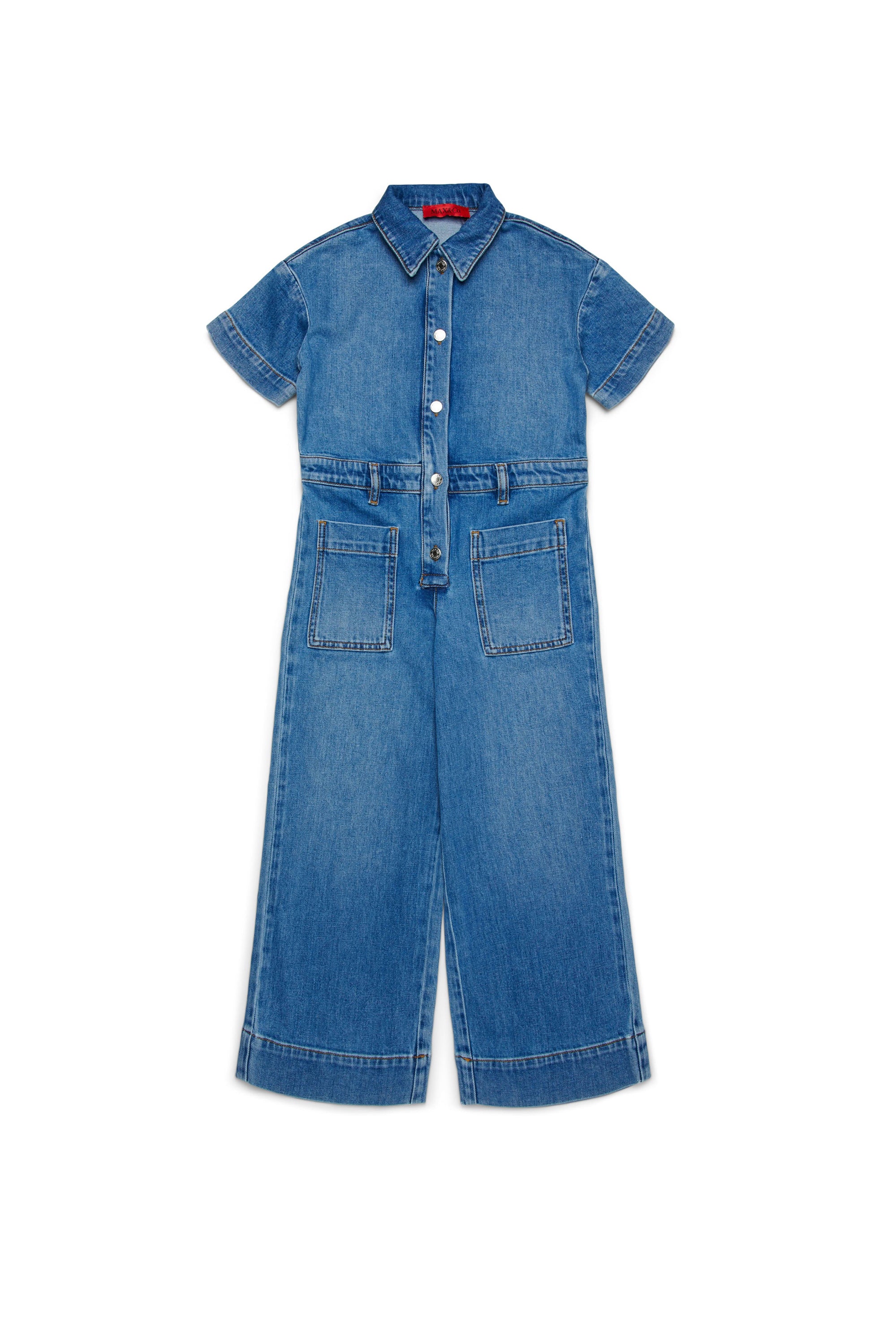 Washed denim jumpsuit - Blue Denim