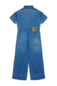 Washed denim jumpsuit - Blue Denim
