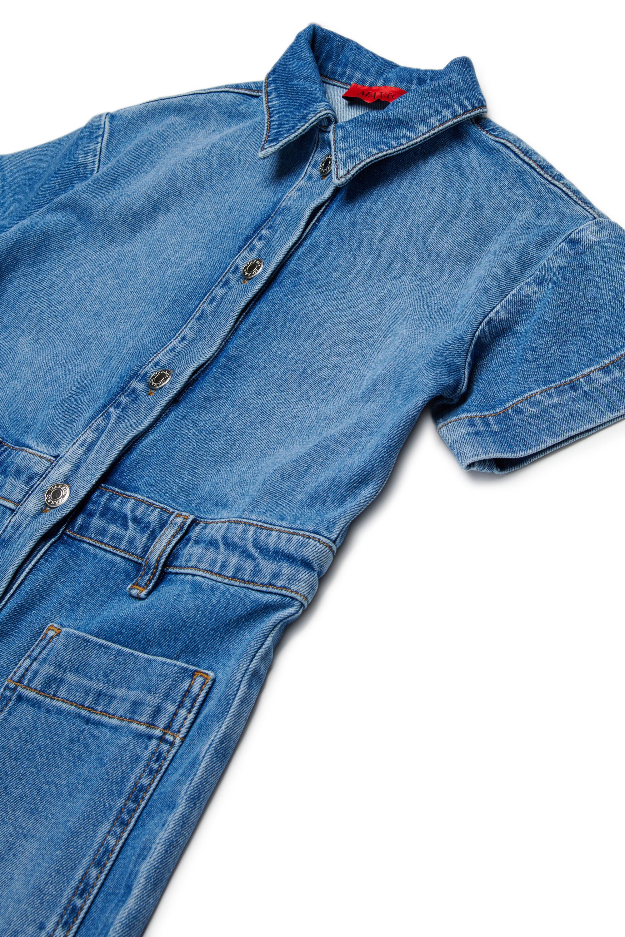 Washed denim jumpsuit - Blue Denim