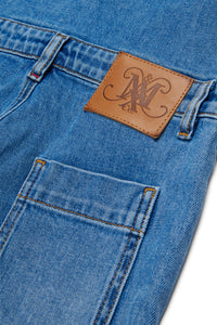 Washed denim jumpsuit - Blue Denim