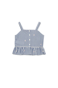 White & Light Blue Chemisers - White & Light Blue