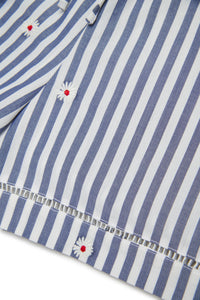 White & Light Blue Short - White & Light Blue