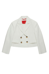 Button-down blazer - Lily White