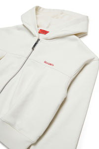Zip-up hoodie - Lily White