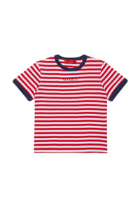 Stripe t-shirt - Goji Berry