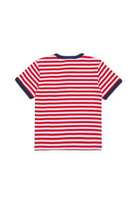 Stripe t-shirt - Goji Berry
