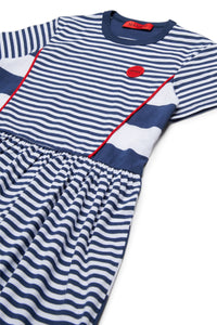 Robe à rayures avec écusson - Mood Indigo