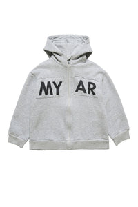 Sweat à capuche avec logo imprimé - Fresh Grey Melange