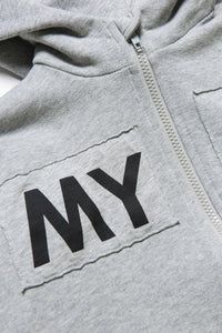 Sweat à capuche avec logo imprimé - Fresh Grey Melange