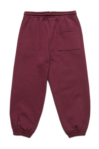 Tracksuit trousers with logo - Bordeaux