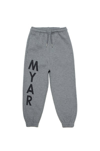 Track trousers with logo - Dark Grey Melange