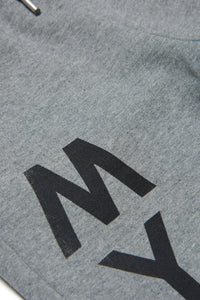 Track trousers with logo - Dark Grey Melange