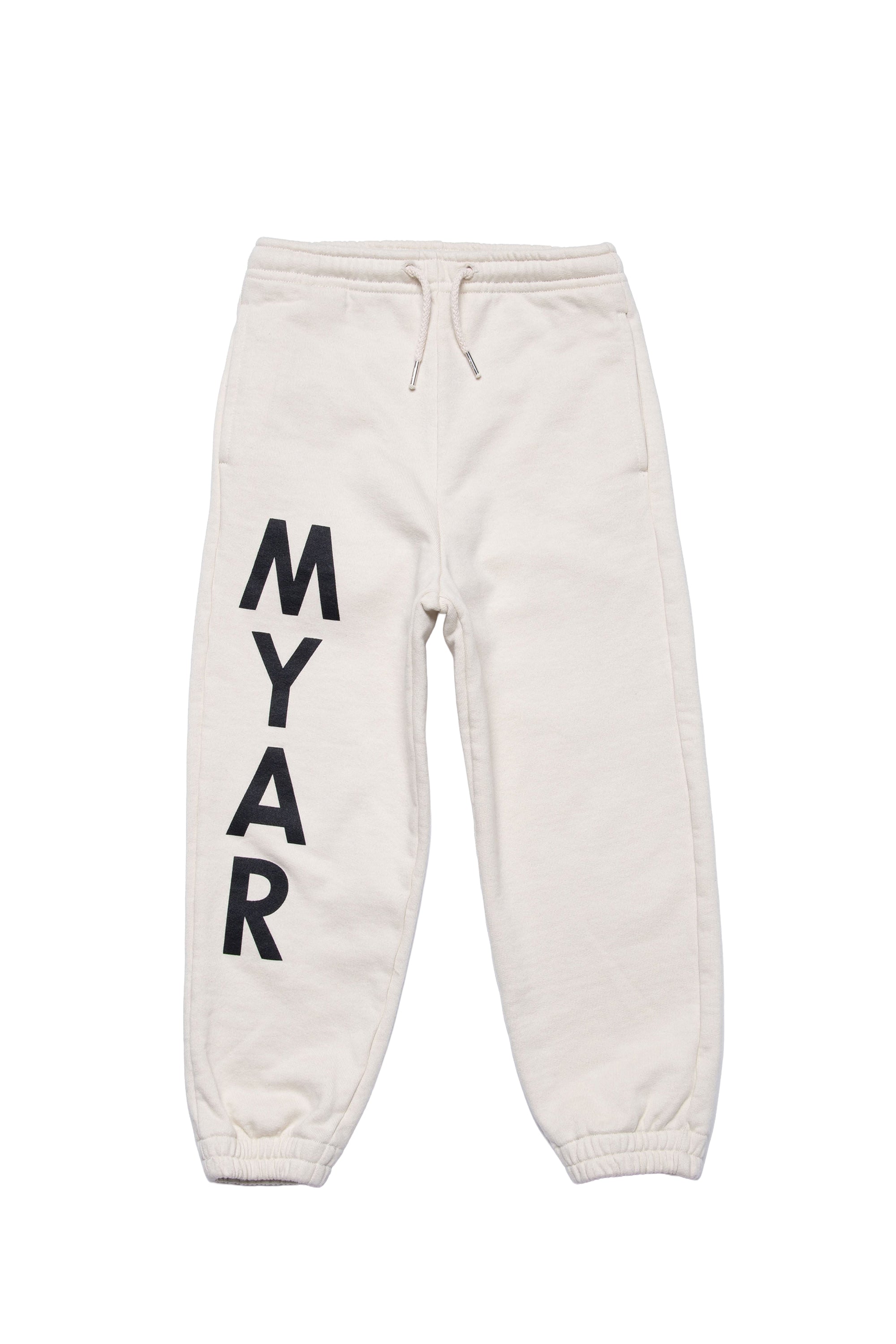 Track trousers with logo - Oat White
