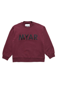 Sweatshirt avec logo imprimé - Bordeaux