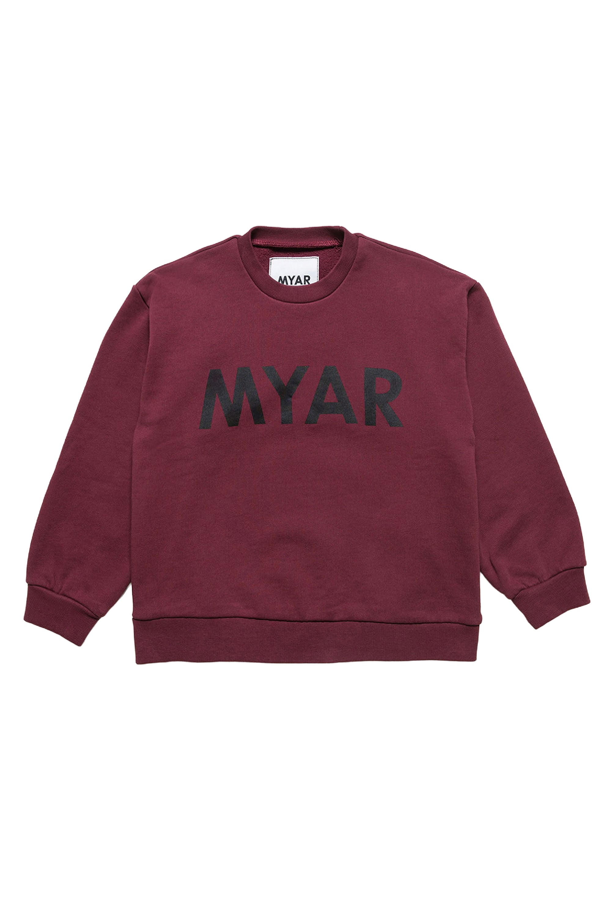 Sweatshirt avec logo imprimé - Bordeaux