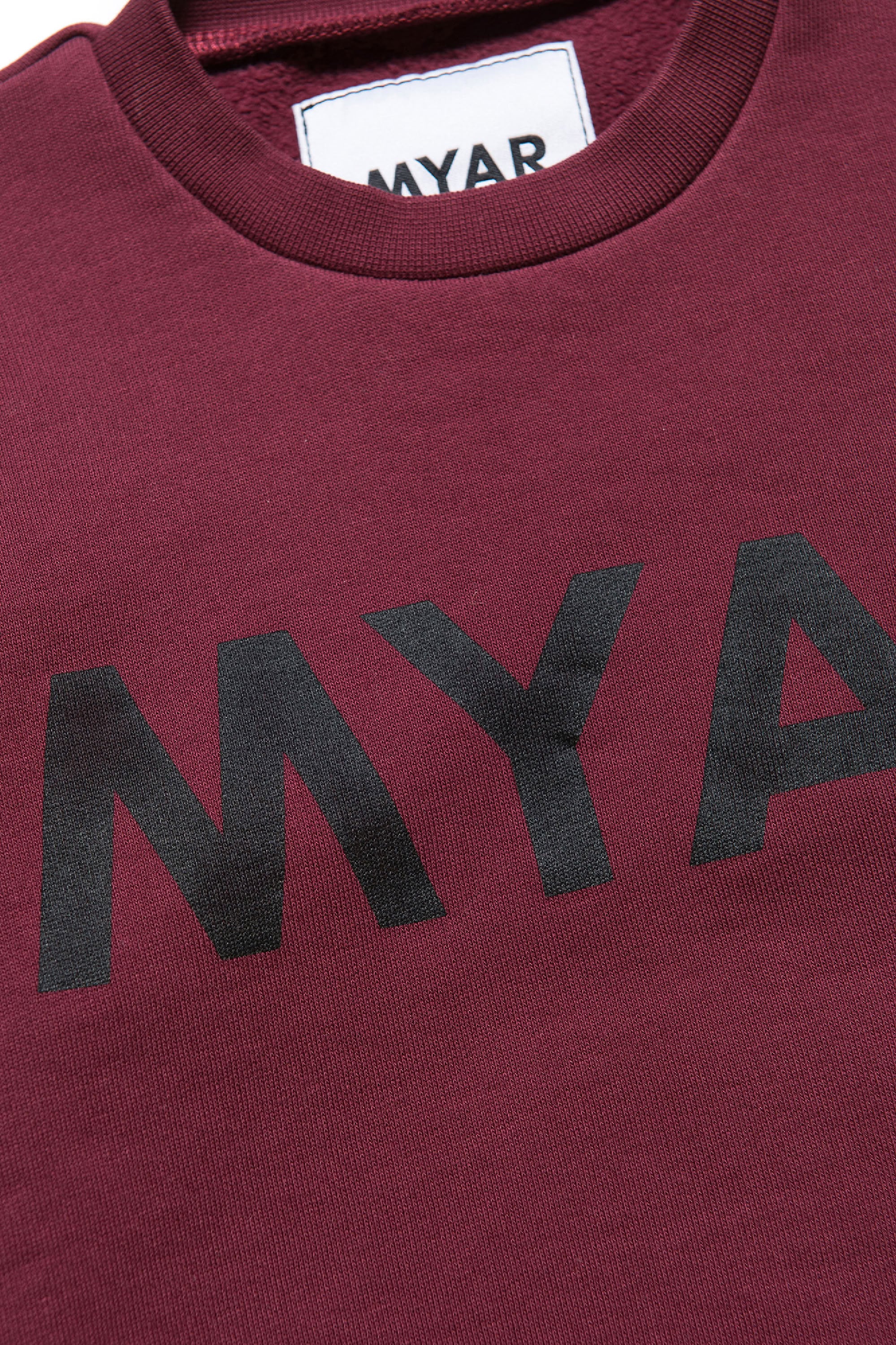 Sweatshirt avec logo imprimé - Bordeaux