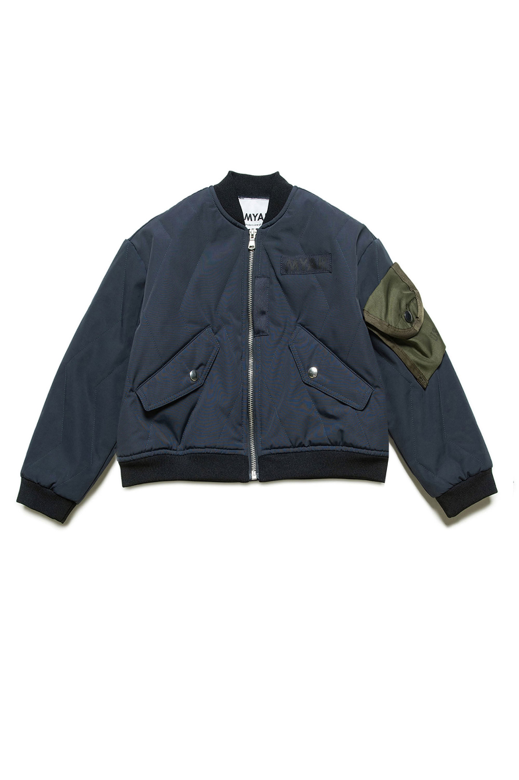 Bomber with zip pockets - Dark Blue