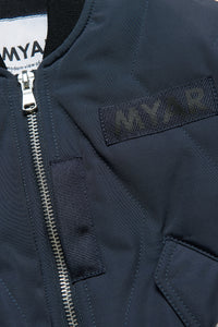 Bomber with zip pockets - Dark Blue