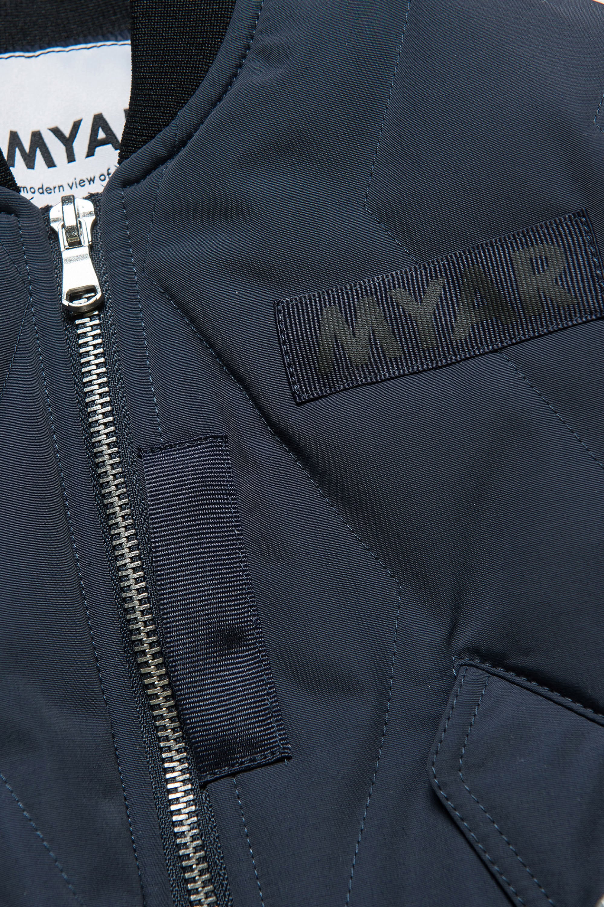 Bomber with zip pockets - Dark Blue