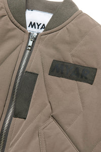 Veste à poches zippées - Brownish Green