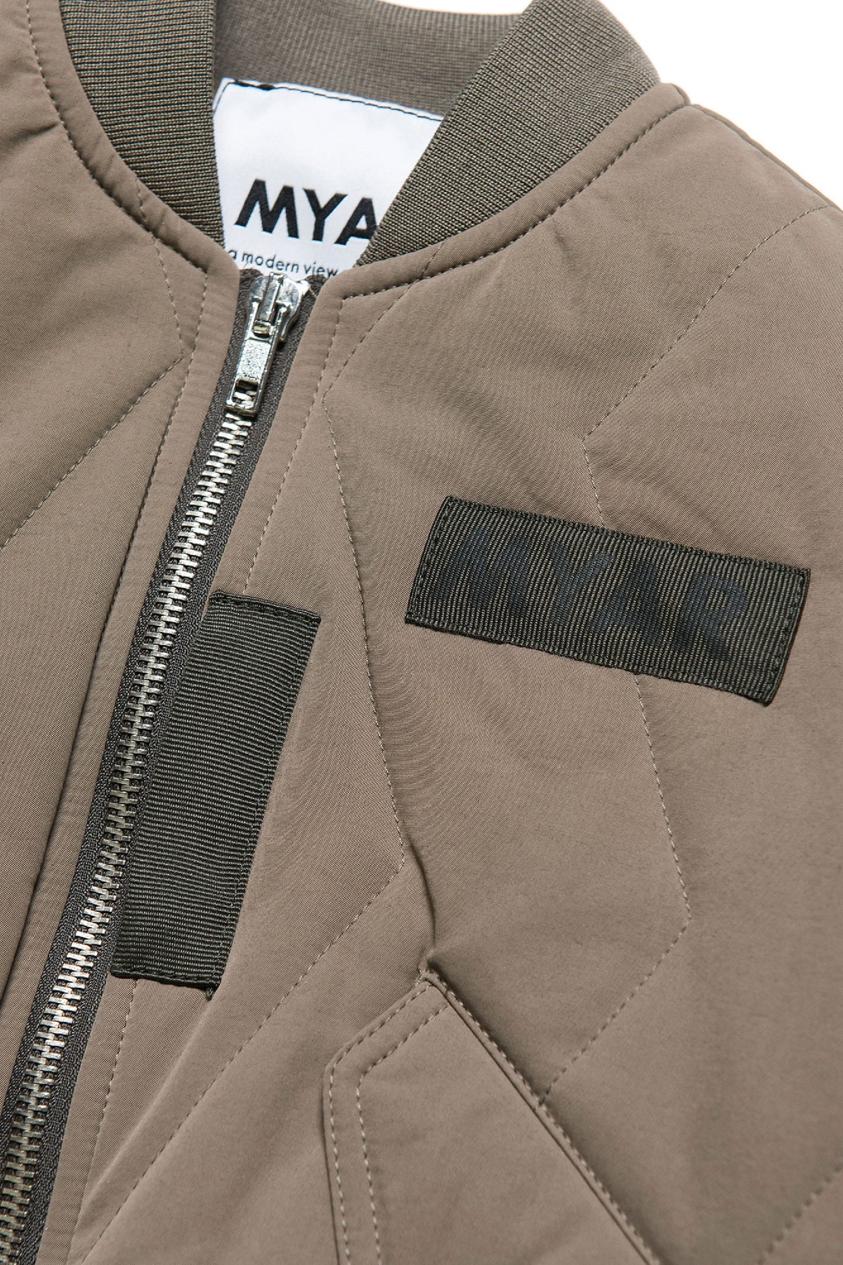Veste à poches zippées - Brownish Green