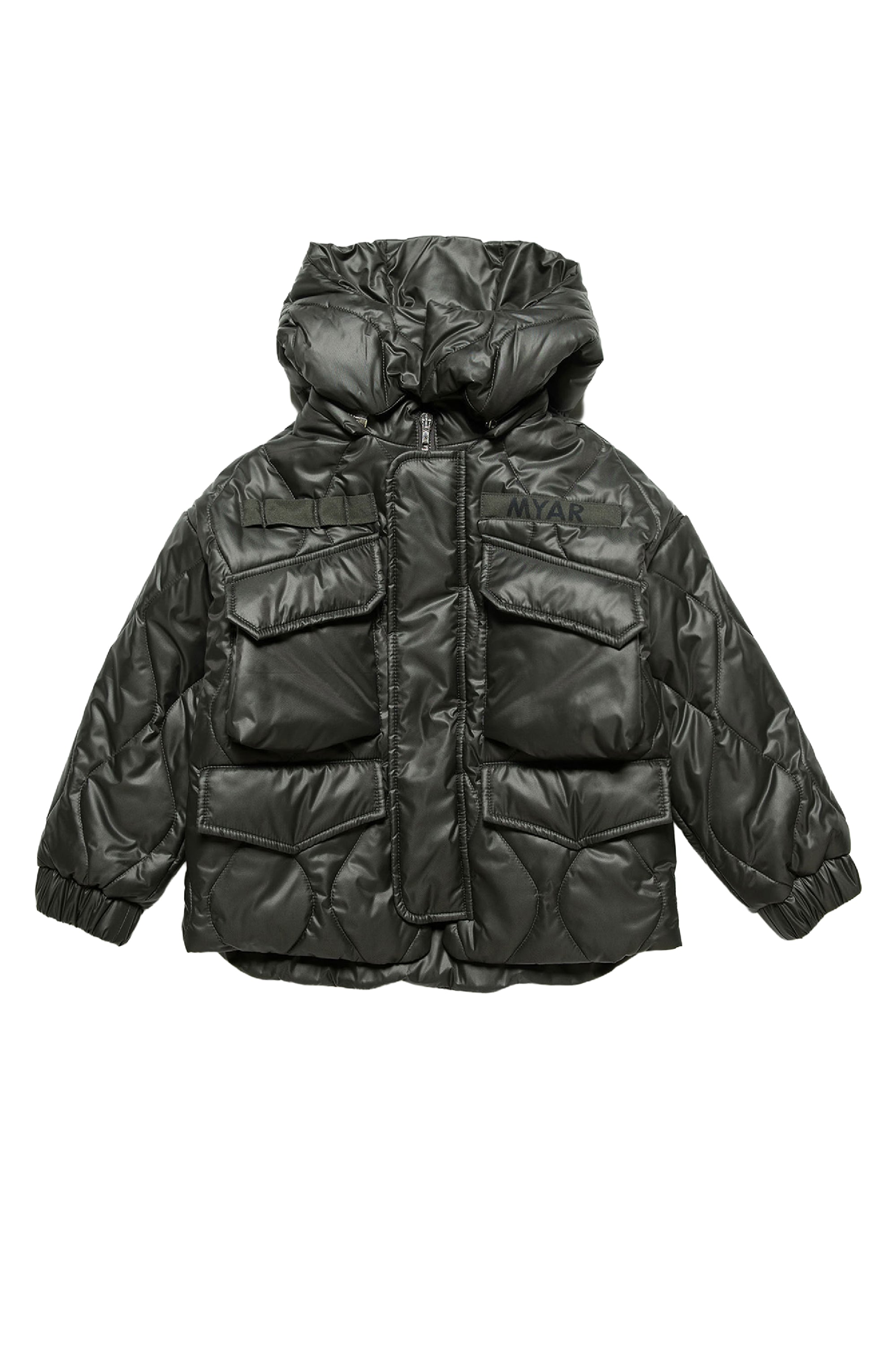Hooded jacket - Peat Green