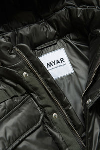 Veste à capuche - Peat Green