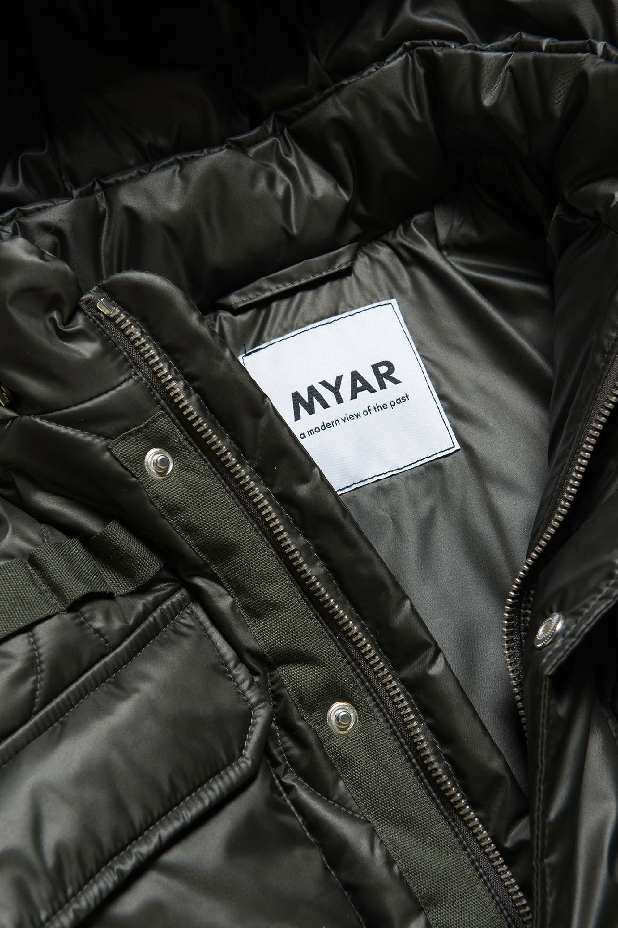 Veste à capuche - Peat Green