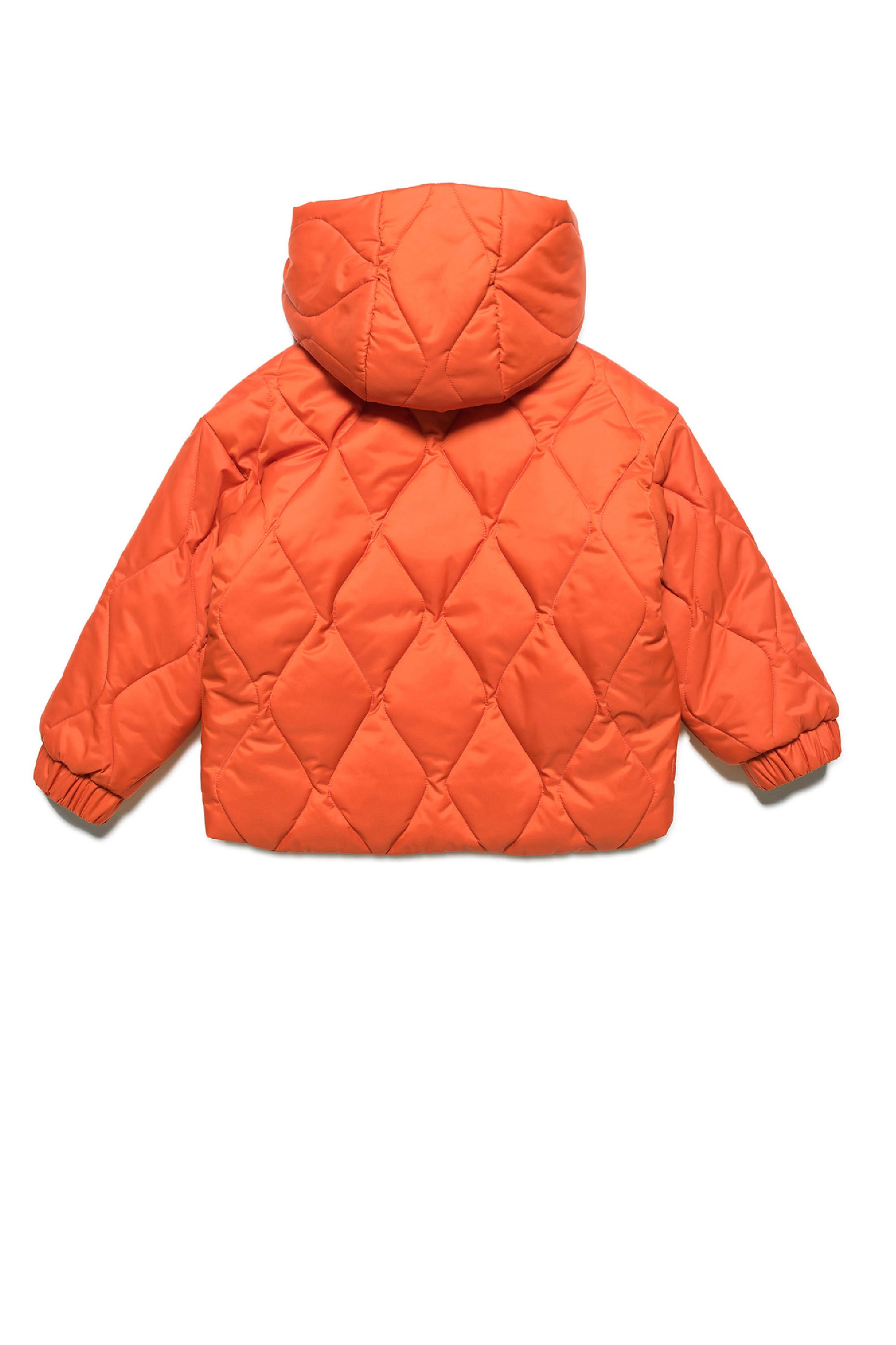 Short hooded jacket - Soft Orange