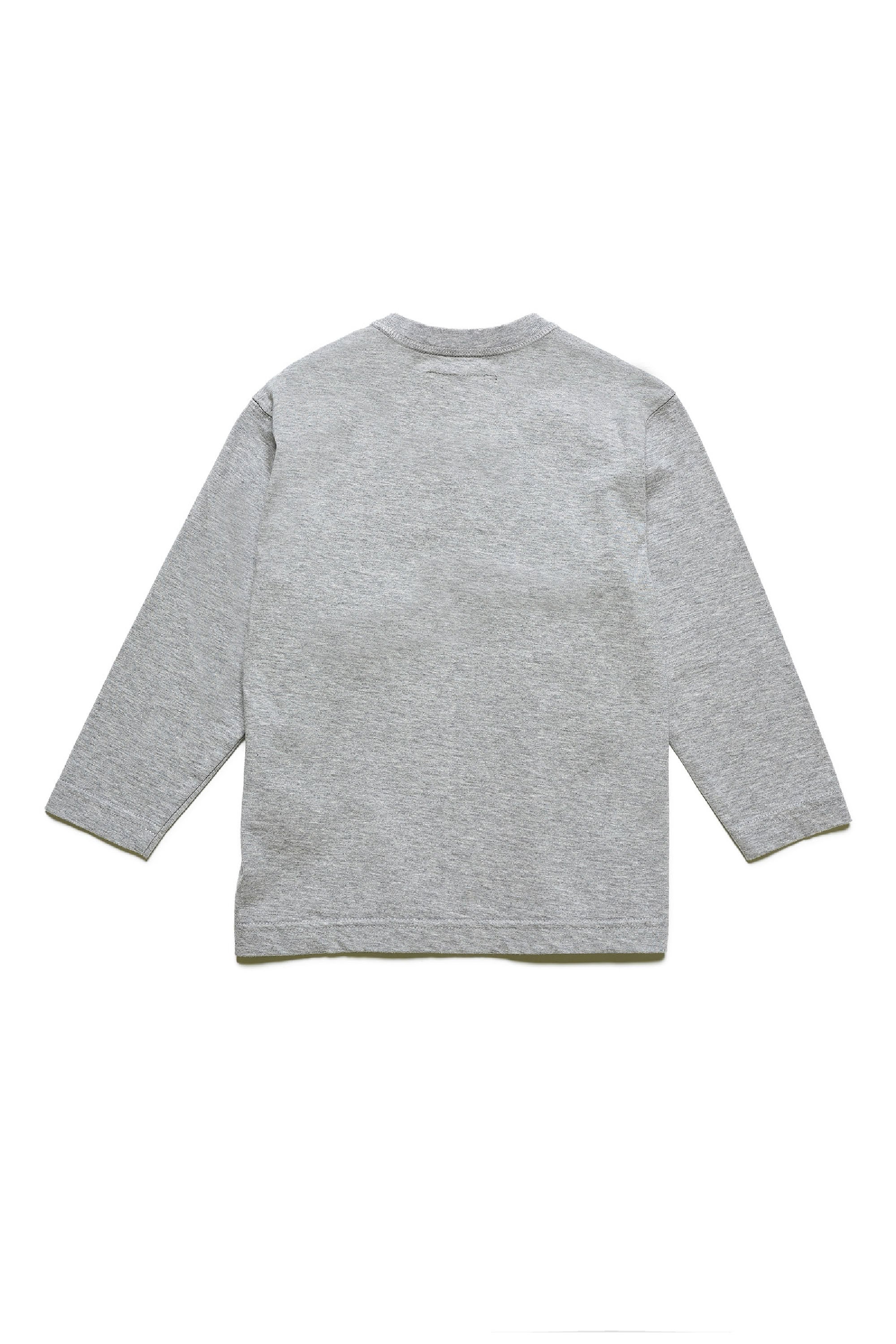 T-shirt à manches longues avec logo - Medium Grey Melange