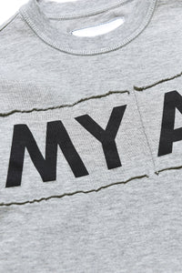T-shirt à manches longues avec logo - Medium Grey Melange