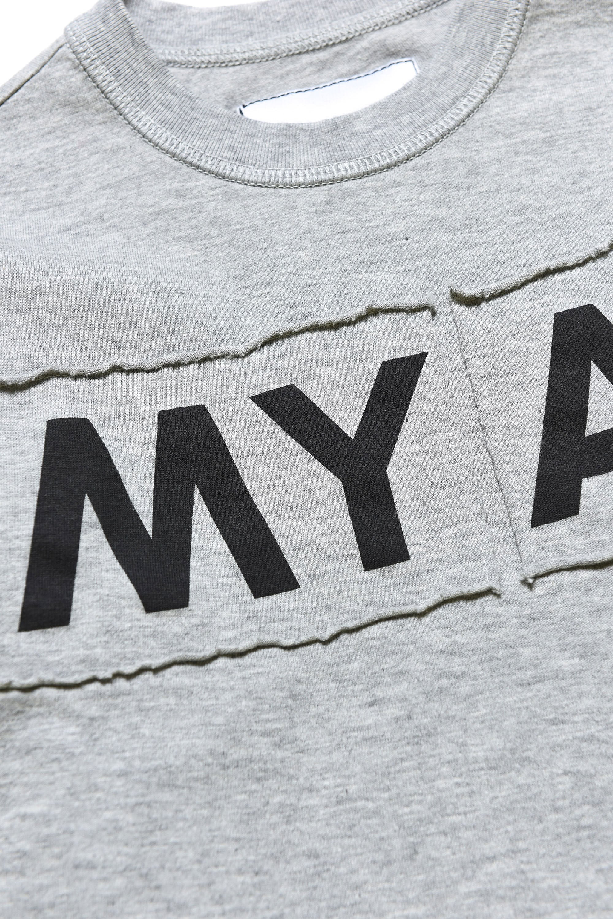 T-shirt à manches longues avec logo - Medium Grey Melange
