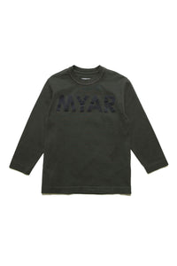 Long-sleeved T-shirt with logo - Dark Green