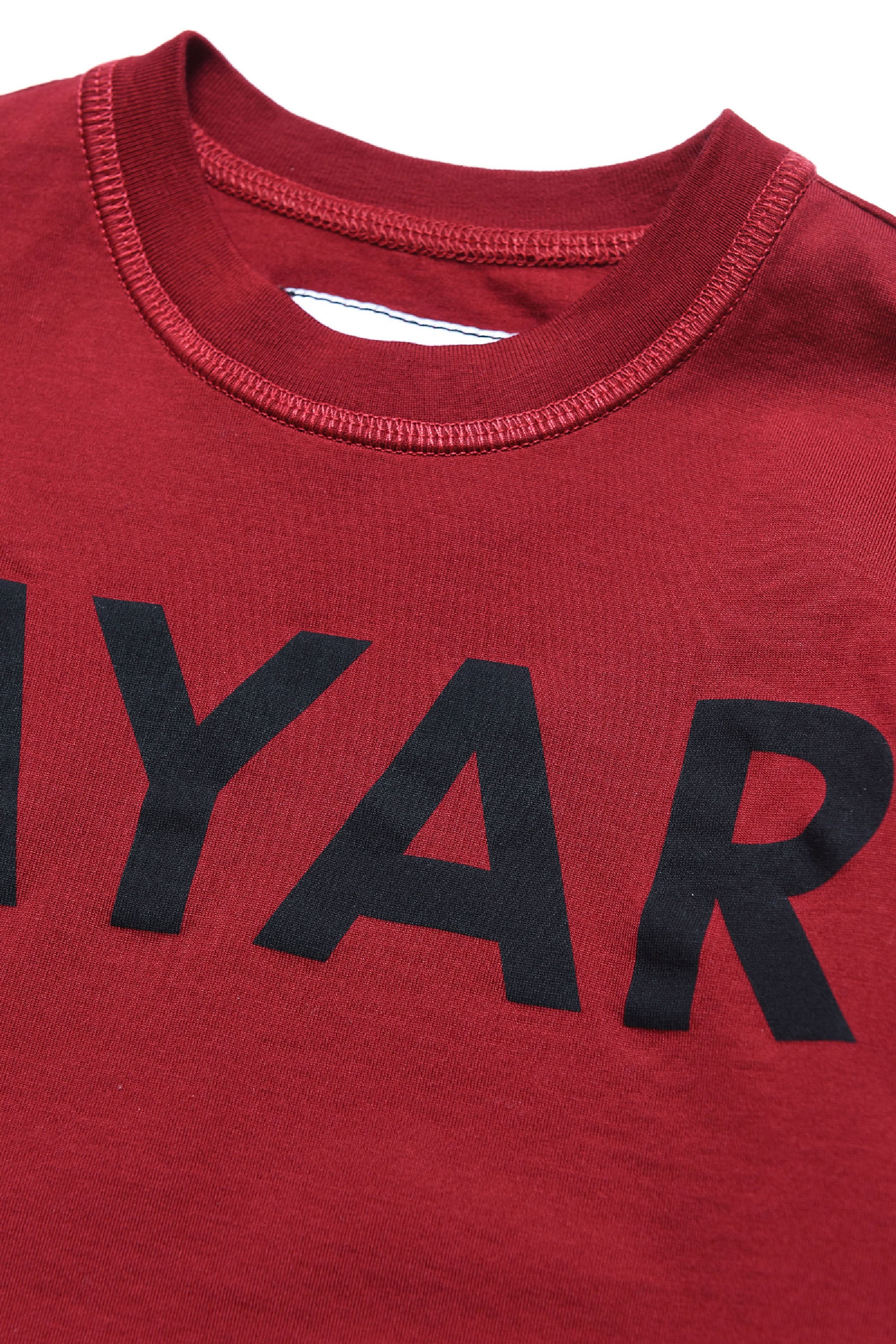 Long-sleeved T-shirt with logo - Dark Red