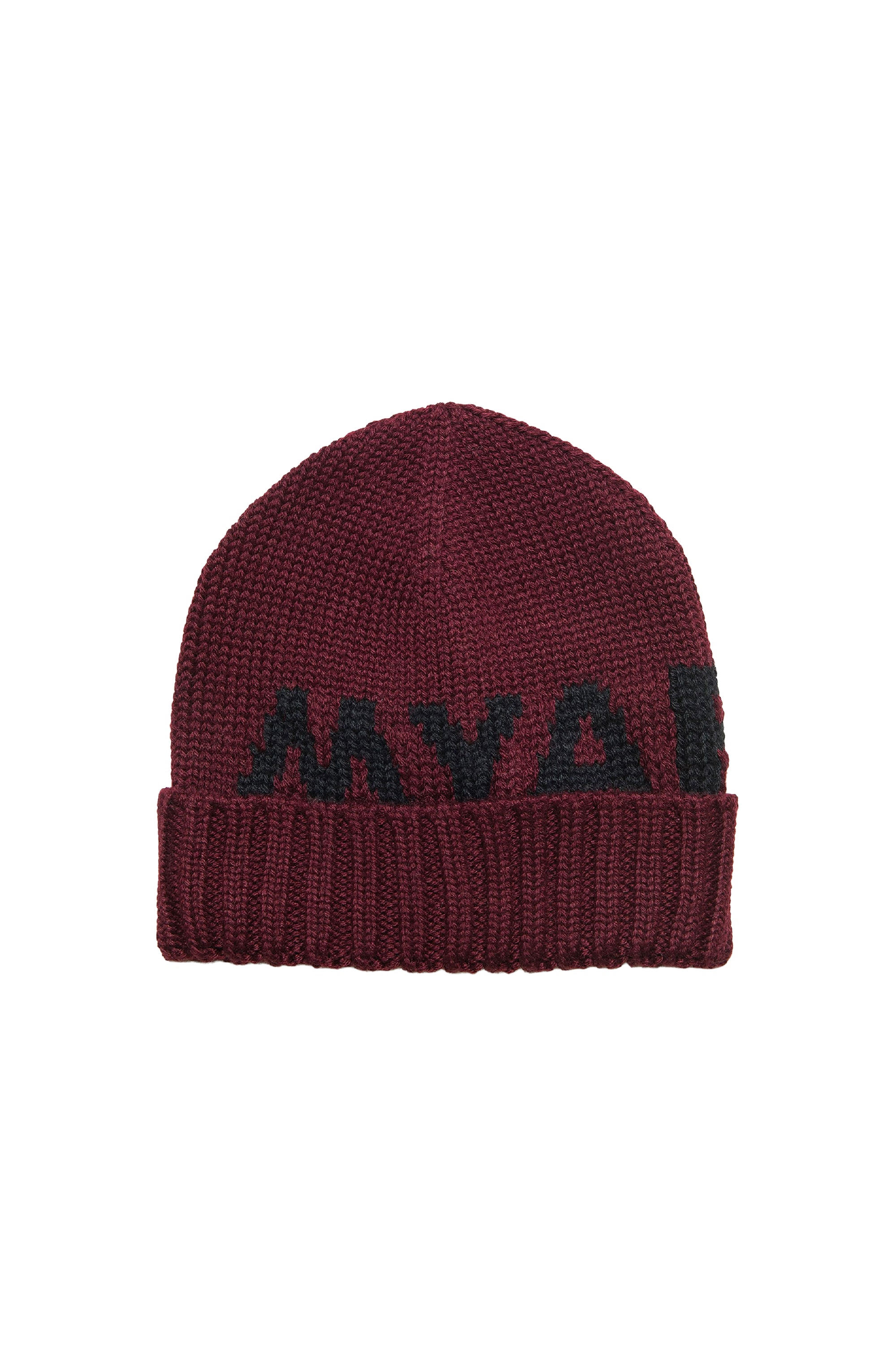 Wool logo hat - Bordeaux